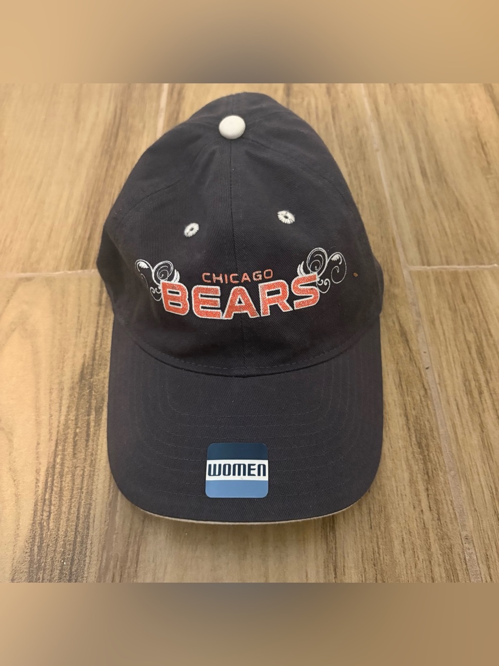 Official NFL Team Apparel Chicago Bears Womens Embroidered StrapbackHat